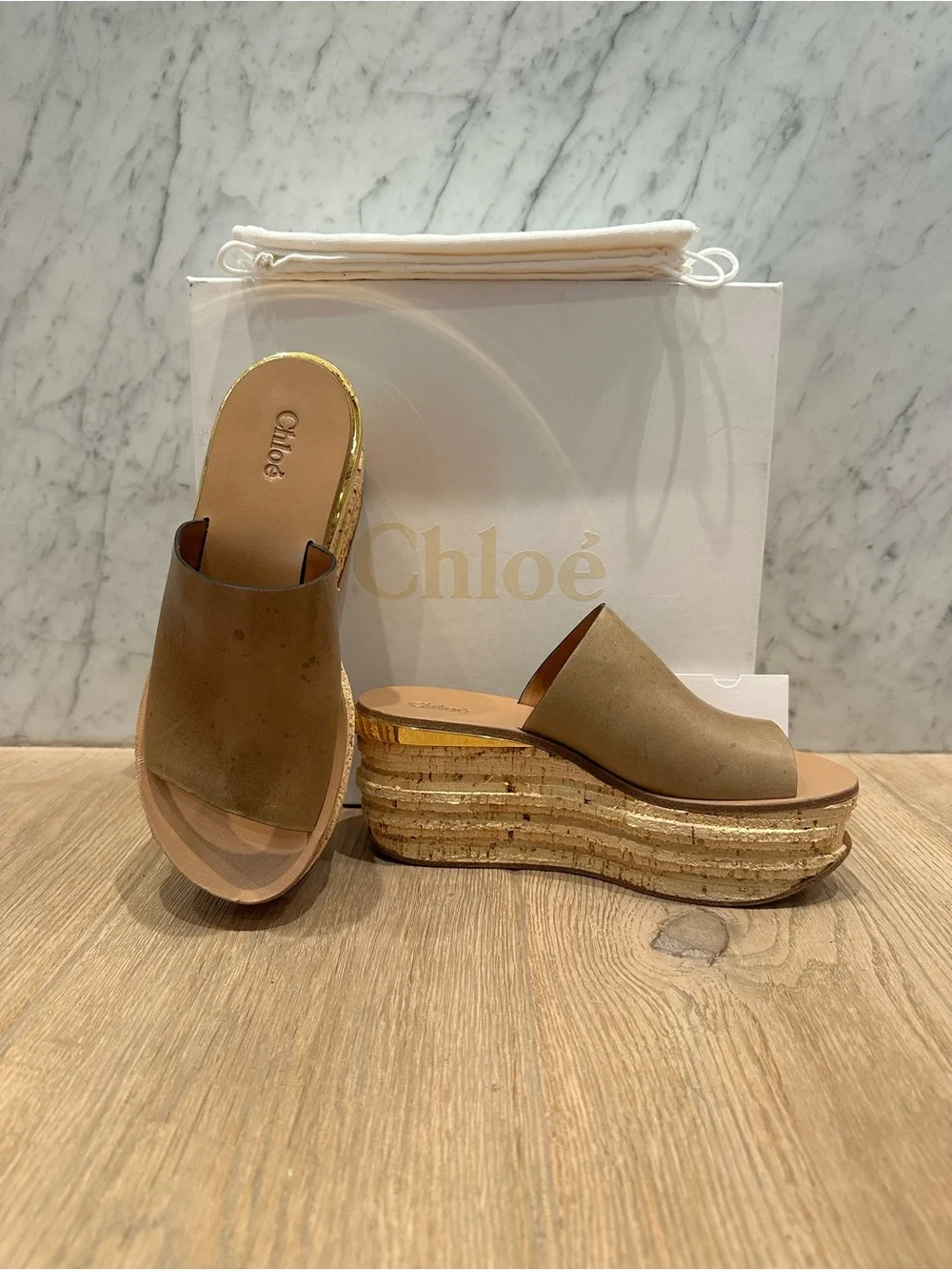 Chloe Cork Flatform